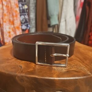 Johnston & Murphy Brown Leather Belt
